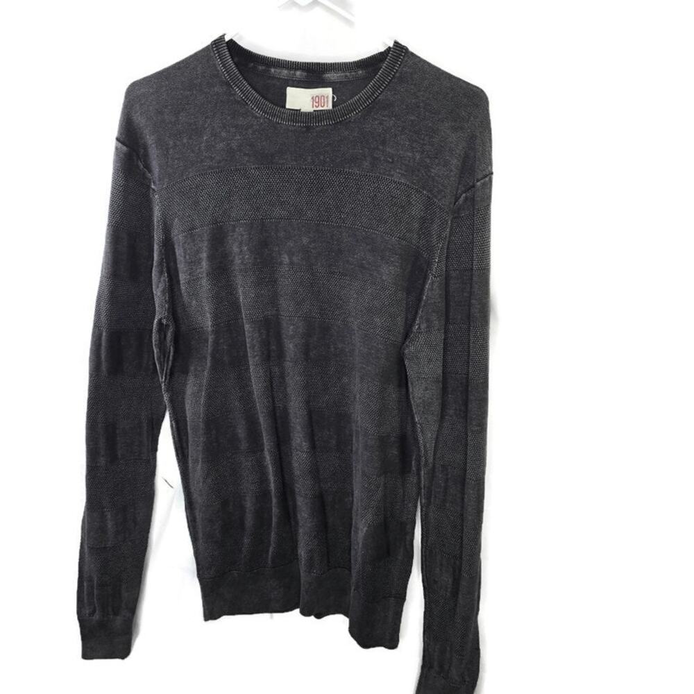 Men's Nordstrom 1901 Gray Long Sleeve Top Lightweight Sweater Size Large